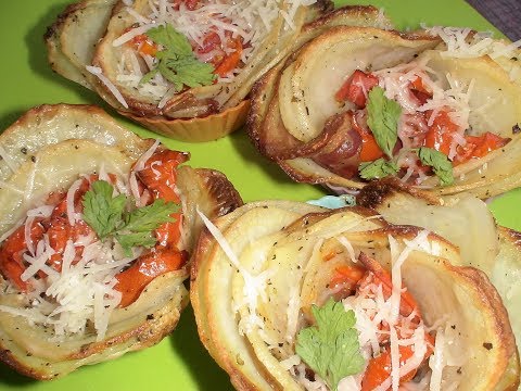 Duftende poteter med rømme i ovnen: hjertelig og velsmakende