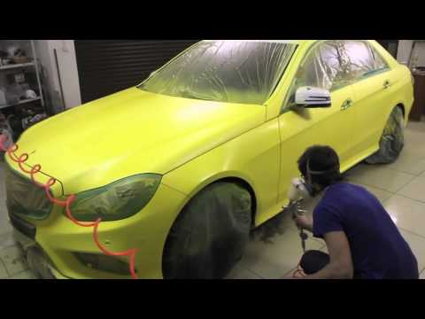 How to paint a car in a garage - instructions and video