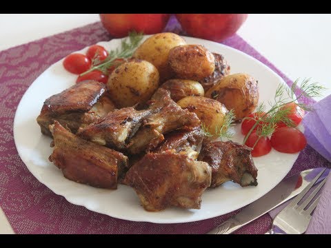 Oven ribs of lamb - gourmet dishes