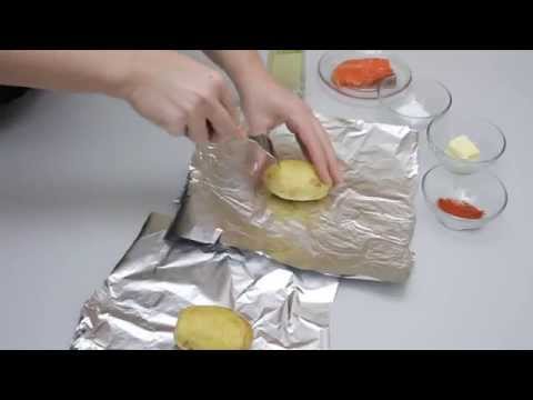 Sådan bages kartofler i mikrobølgeovnen