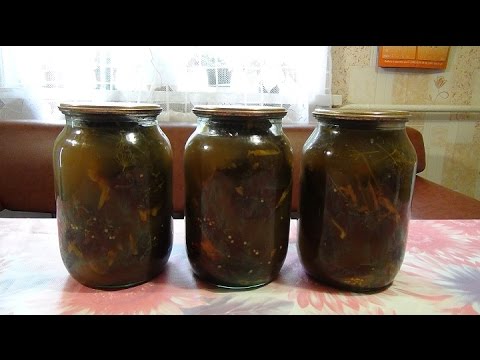 Hvordan salt aubergine om vinteren hjemme