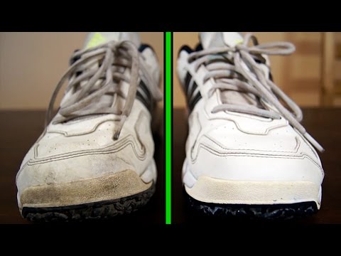 Cách làm sạch giày thể thao màu trắng