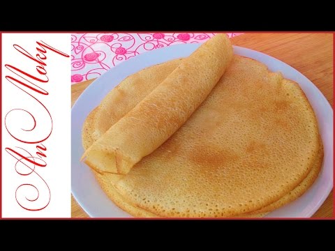 How to make pancakes with mineral water