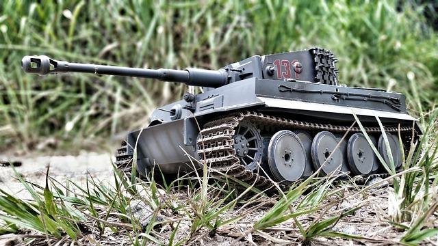 Model of a German tank