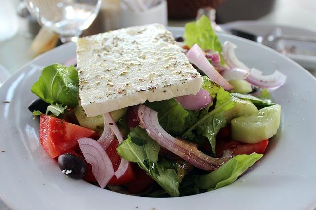 Photo of a classic greek salad