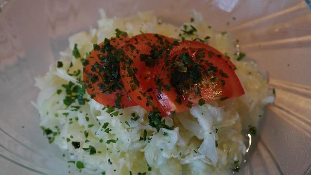 Photo of sauerkraut with tomatoes
