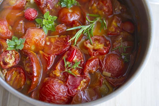 Stewed tomatoes for the winter