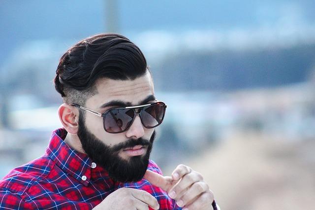Photo of a hipster in glasses