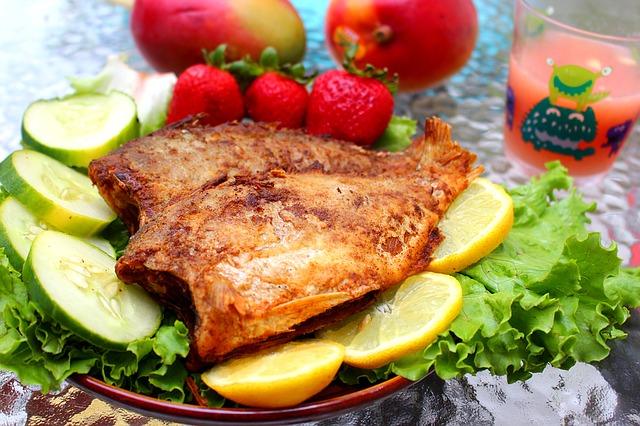 Baked flounder with a pillow of vegetables