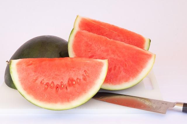 Ripe watermelon without seeds