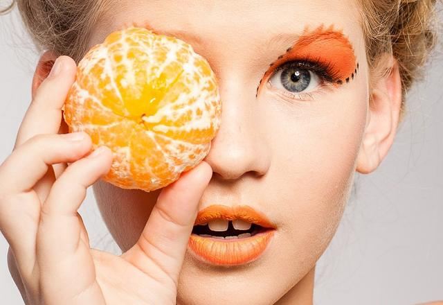 Girl with an orange