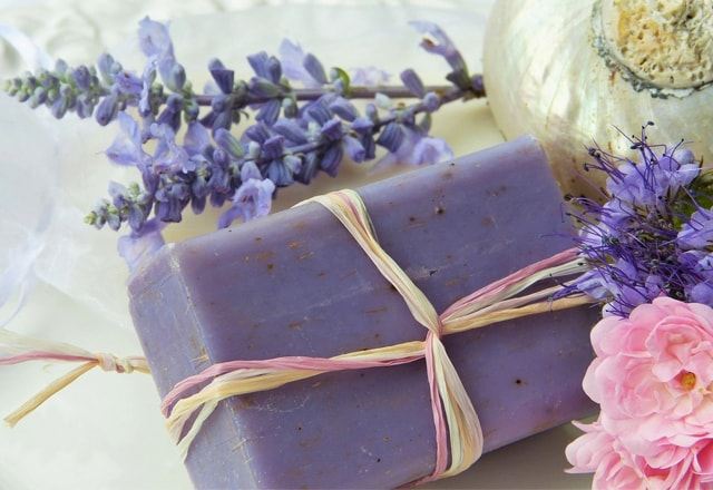 Lavendel med såpe